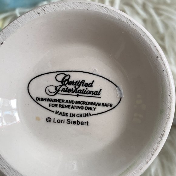 Lori Siebert Certified Intl Ceramic Easter Mugs Vintage - 2 Cups - Picture 2 of 9